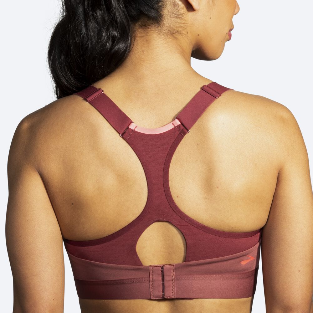 Brooks Dare Racerback Run Bra Sport Bh Dam Terracotta | QVW-316859