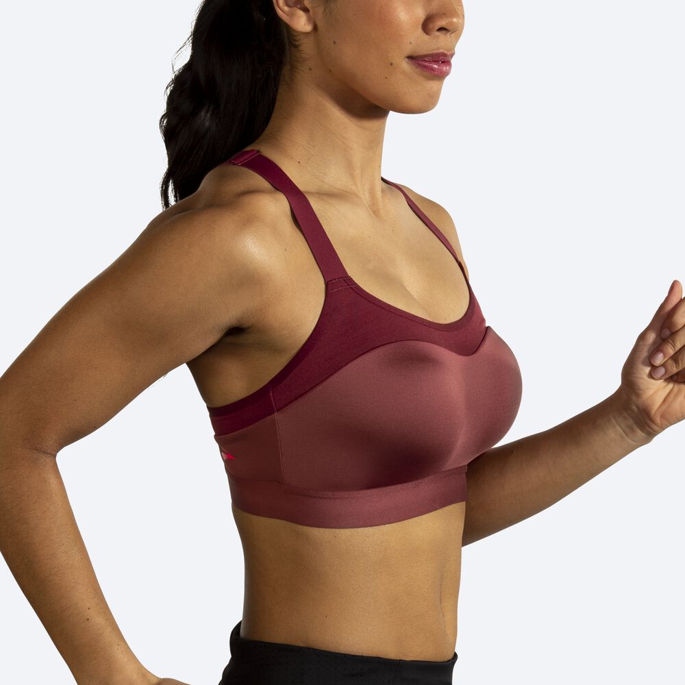 Brooks Dare Racerback Run Bra Sport Bh Dam Terracotta | QVW-316859