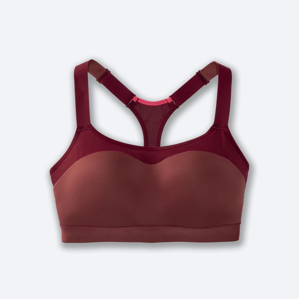 Brooks Dare Racerback Run Bra Sport Bh Dam Terracotta | QVW-316859