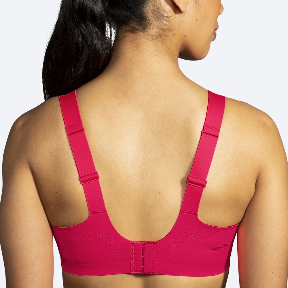 Brooks Dare Scoopback Run Bra Sport Bh Dam Rosa | IWU-365018