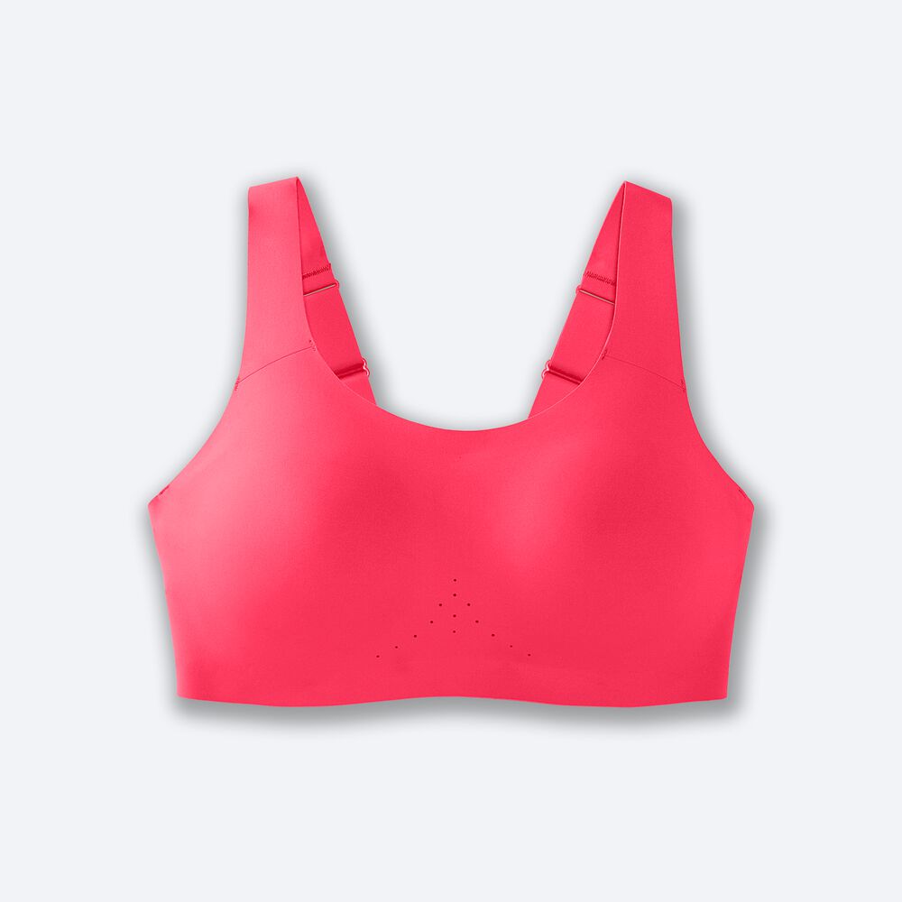 Brooks Dare Scoopback Run Bra Sport Bh Dam Rosa | IWU-365018