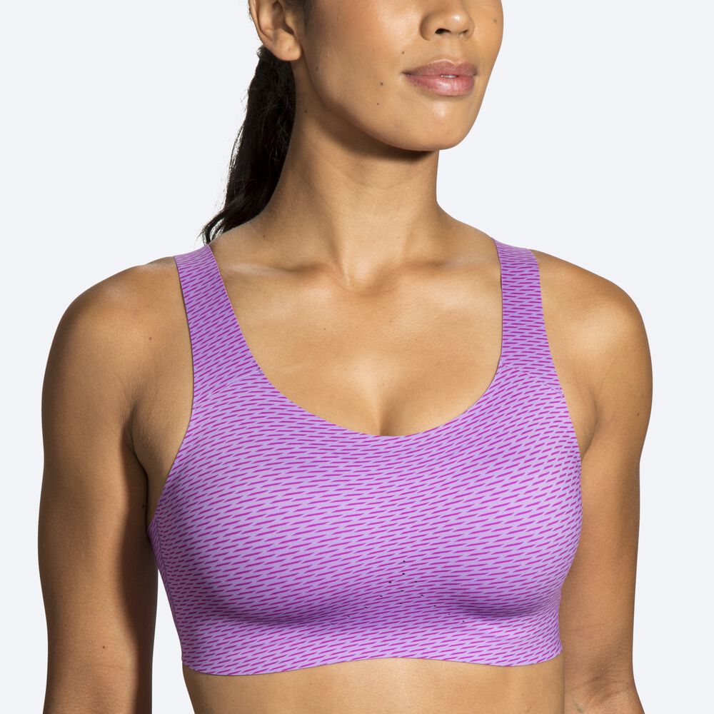 Brooks Dare Scoopback Run Bra Sport Bh Dam Lila | PKU-395240