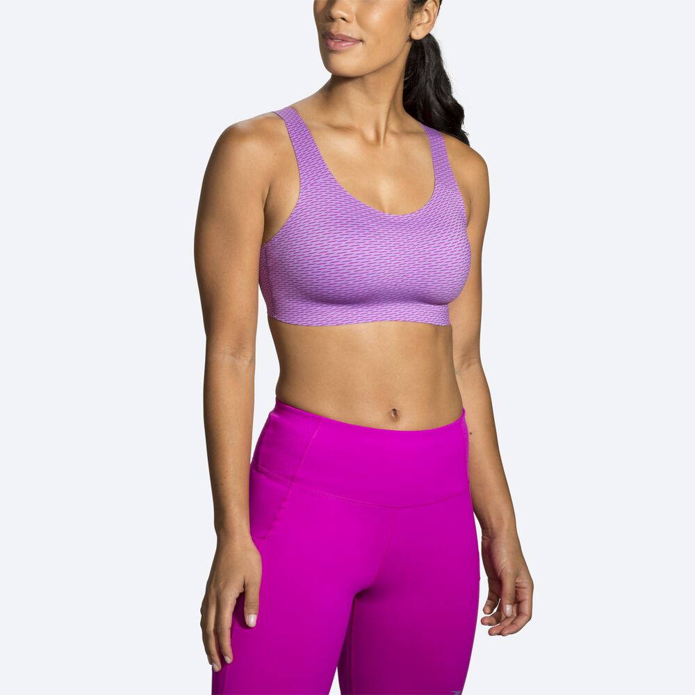 Brooks Dare Scoopback Run Bra Sport Bh Dam Lila | PKU-395240