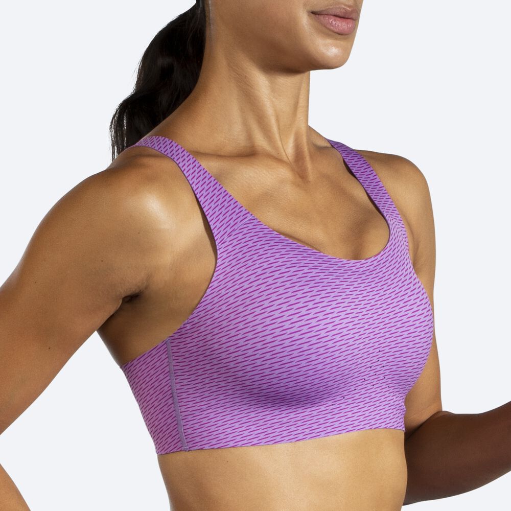 Brooks Dare Scoopback Run Bra Sport Bh Dam Lila | PKU-395240