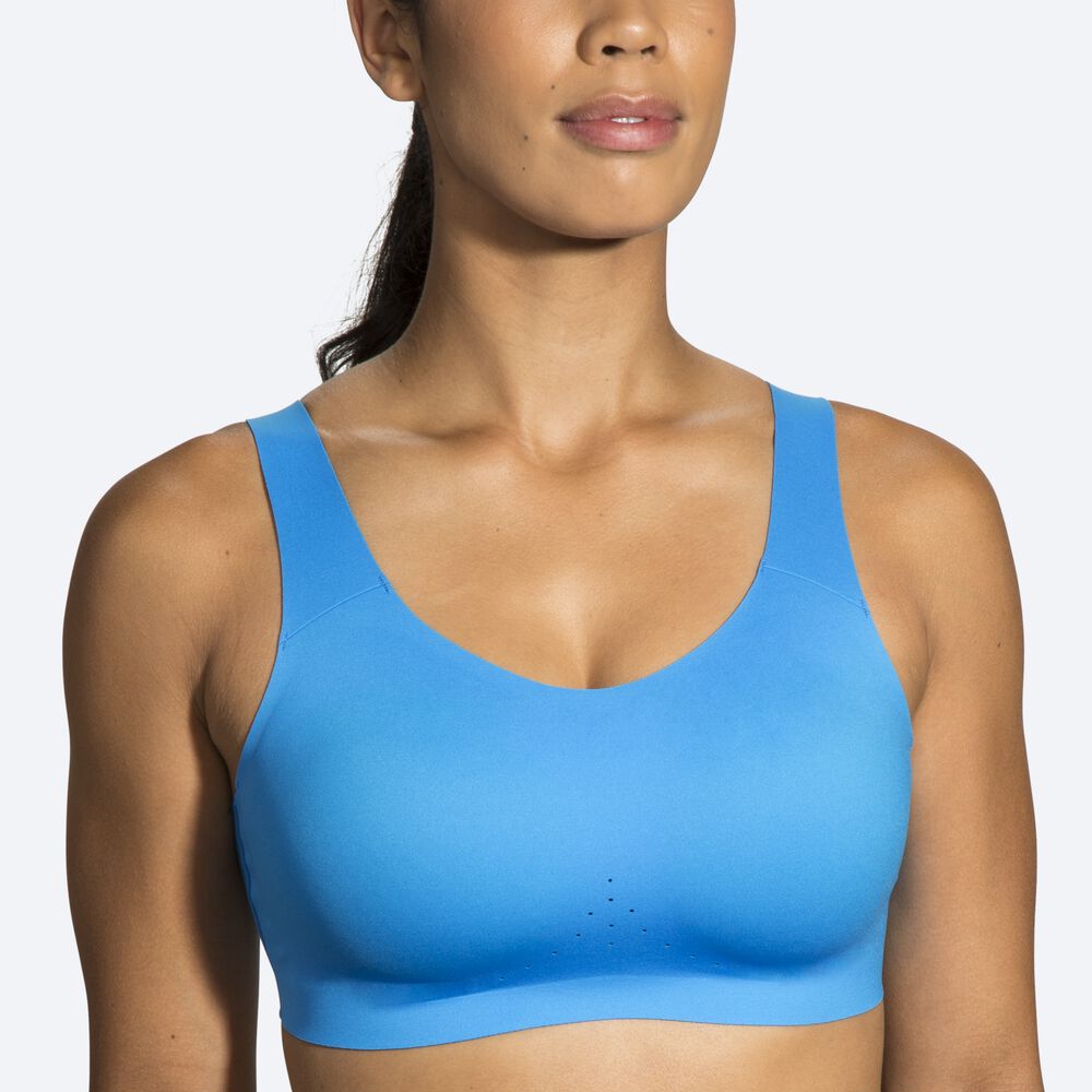 Brooks Dare Scoopback Run Bra Sport Bh Dam Blå/Marinblå | QCP-169320