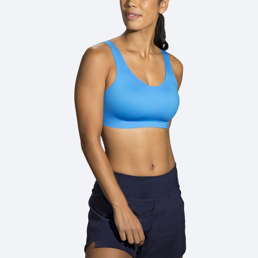 Brooks Dare Scoopback Run Bra Sport Bh Dam Blå/Marinblå | QCP-169320