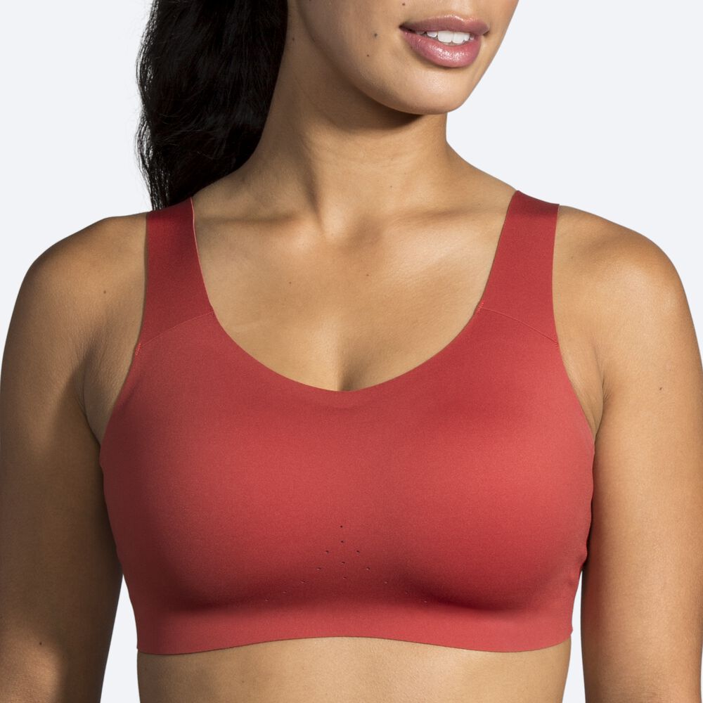 Brooks Dare Scoopback Run Bra Sport Bh Dam Rosa | YFB-561283