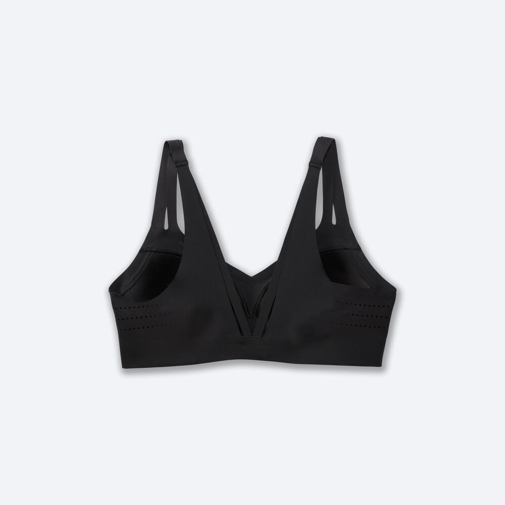 Brooks Dare Snörade Run Bra Sport Bh Dam Svarta | LKR-723681