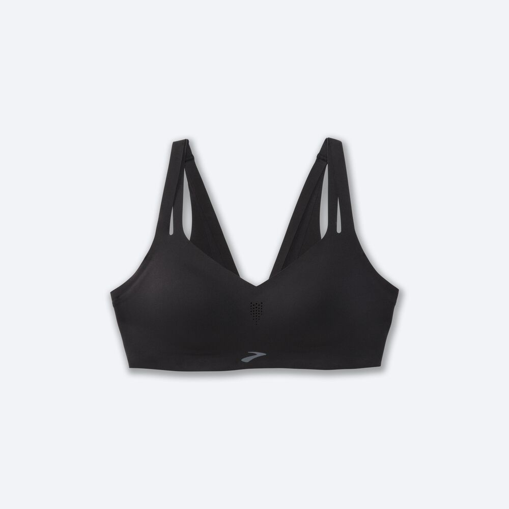 Brooks Dare Snörade Run Bra Sport Bh Dam Svarta | LKR-723681