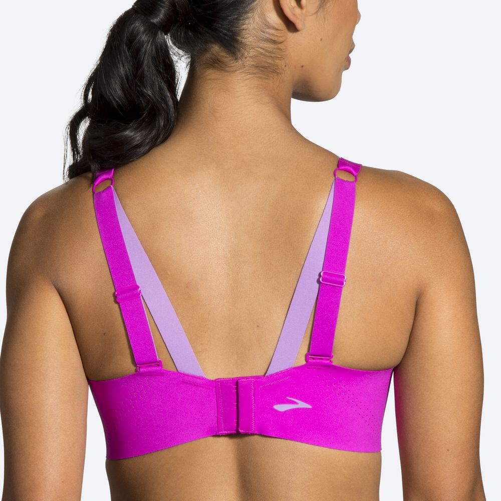 Brooks Dare Underwire Run Bra Sport Bh Dam Rosa/Lila | DEY-358210