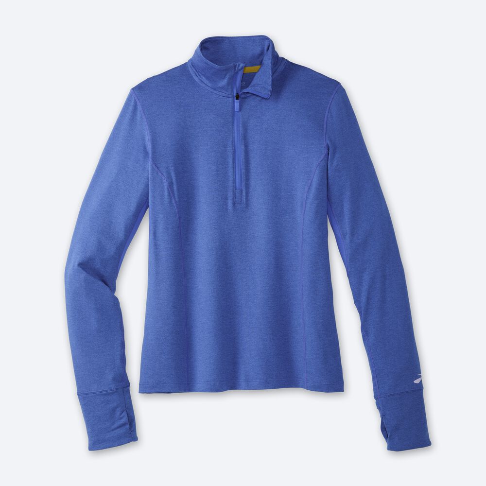 Brooks Dash 1/2 Zip Jacka Dam Blå | BLA-240597