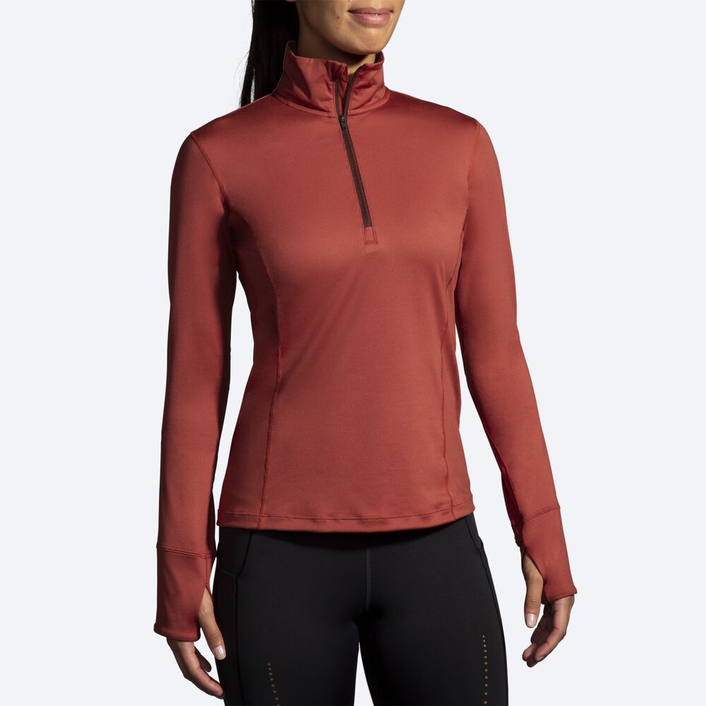 Brooks Dash 1/2 Zip Jacka Dam Koppar | QVB-203967