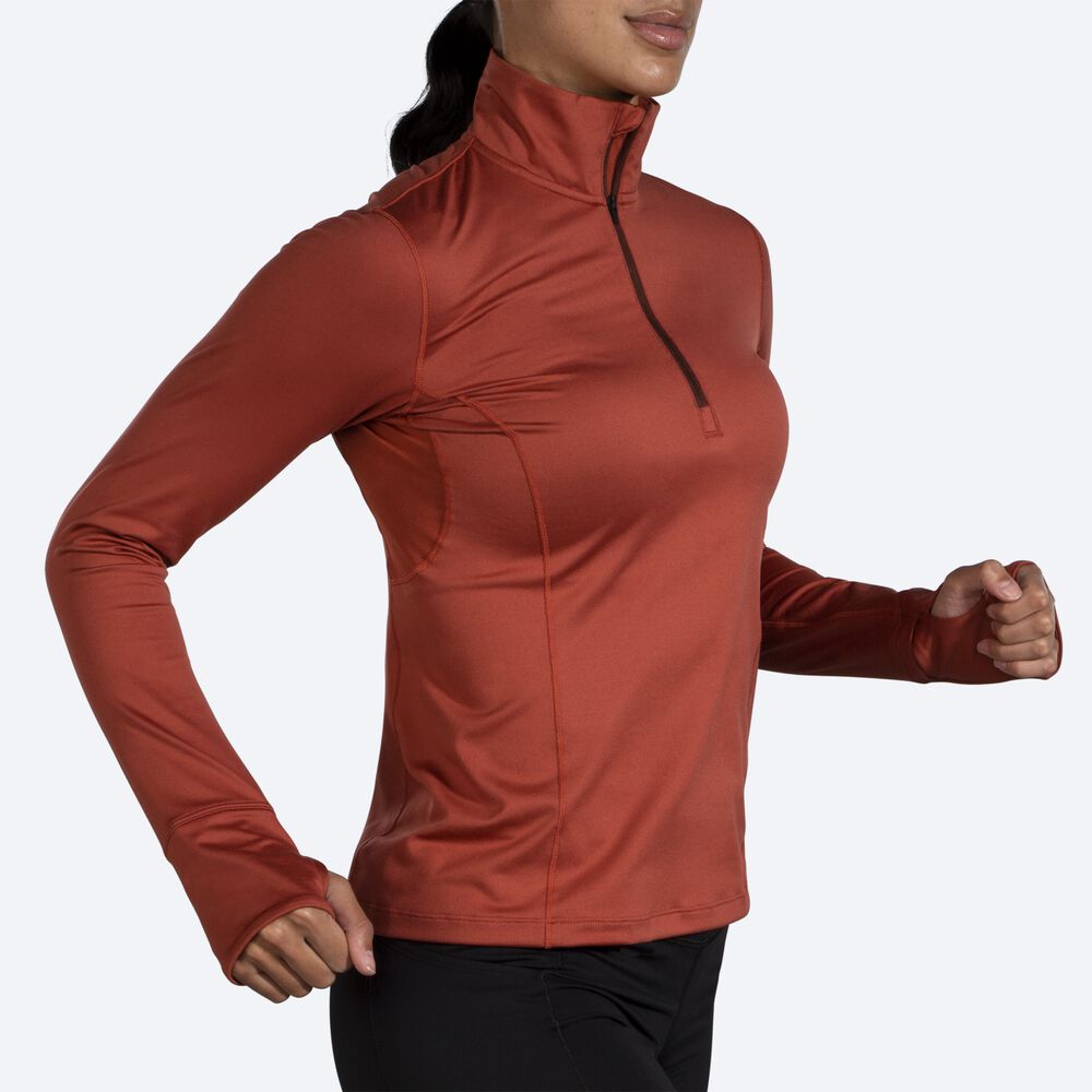 Brooks Dash 1/2 Zip Jacka Dam Koppar | QVB-203967