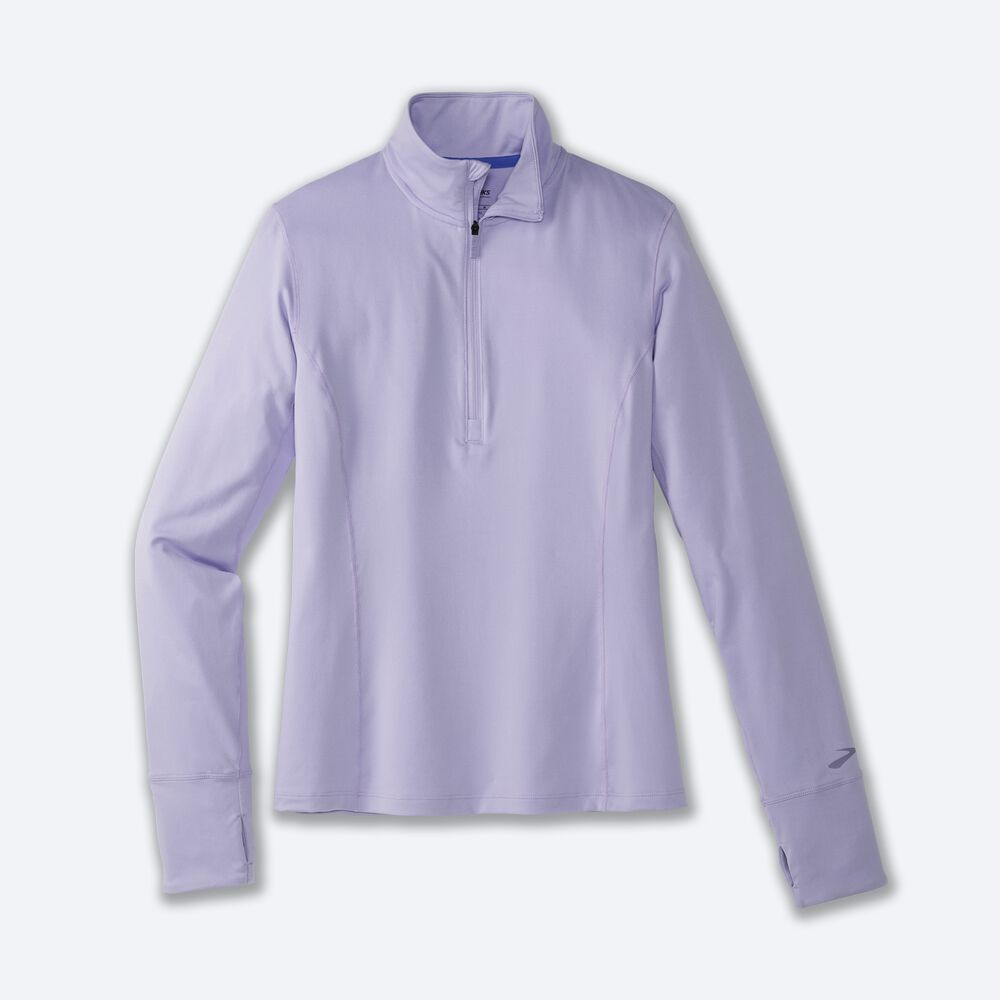 Brooks Dash 1/2 Zip Jacka Dam Lila Grå | UDF-905723