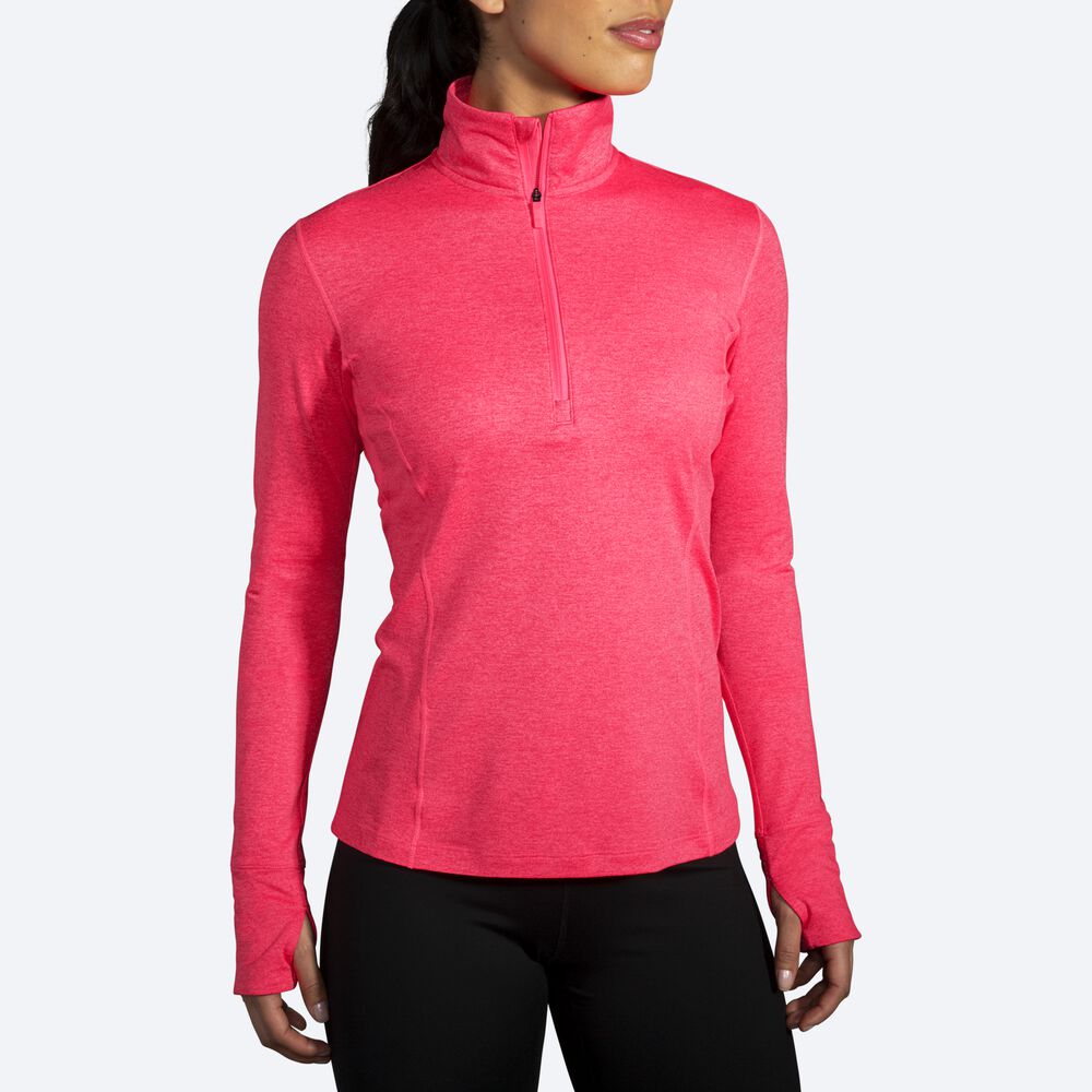 Brooks Dash 1/2 Zip Jacka Dam Rosa | VRQ-023679