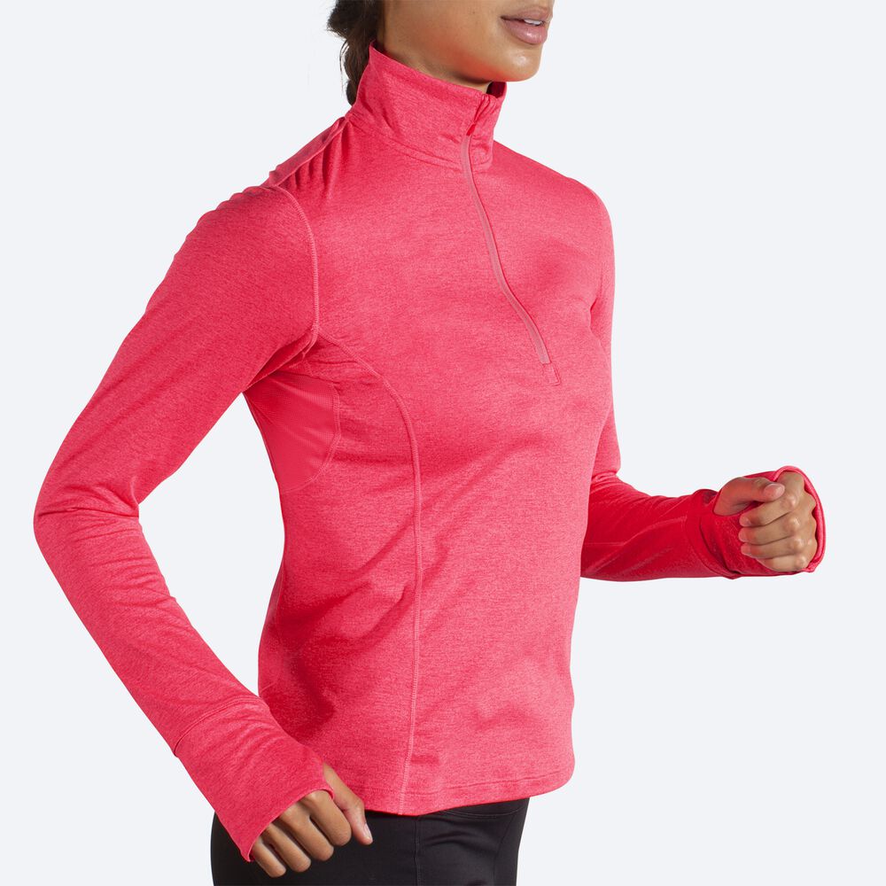 Brooks Dash 1/2 Zip Jacka Dam Rosa | VRQ-023679