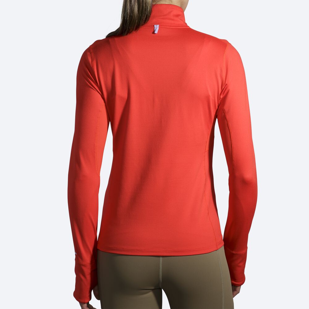 Brooks Dash 1/2 Zip Jacka Dam Röda | LIA-475986