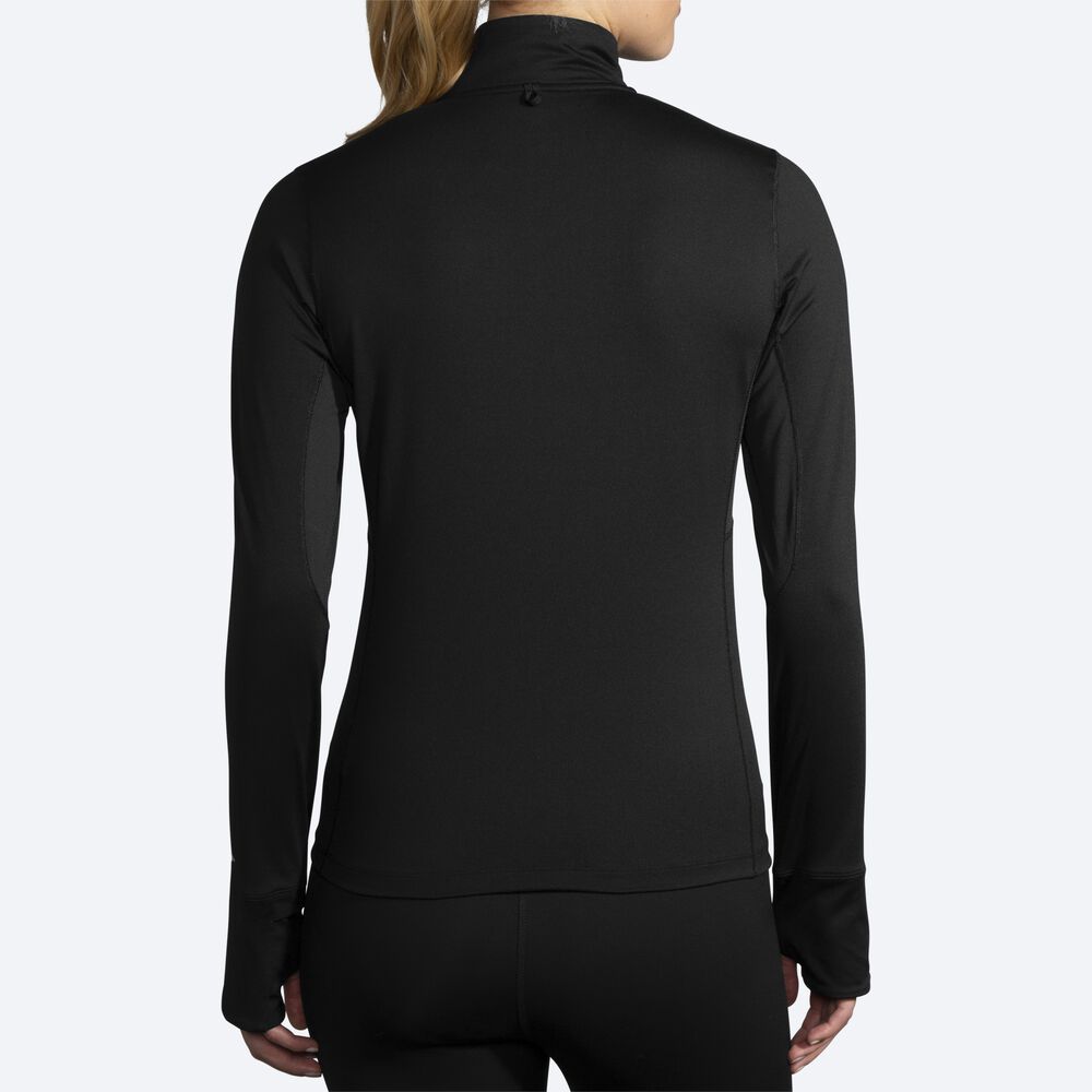 Brooks Dash 1/2 Zip Jacka Dam Svarta | PFB-831567