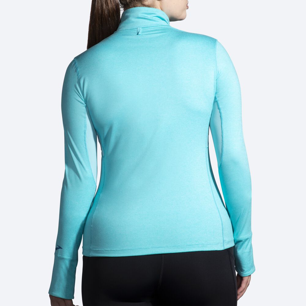 Brooks Dash 1/2 Zip Jacka Dam Turkos | LWI-817526