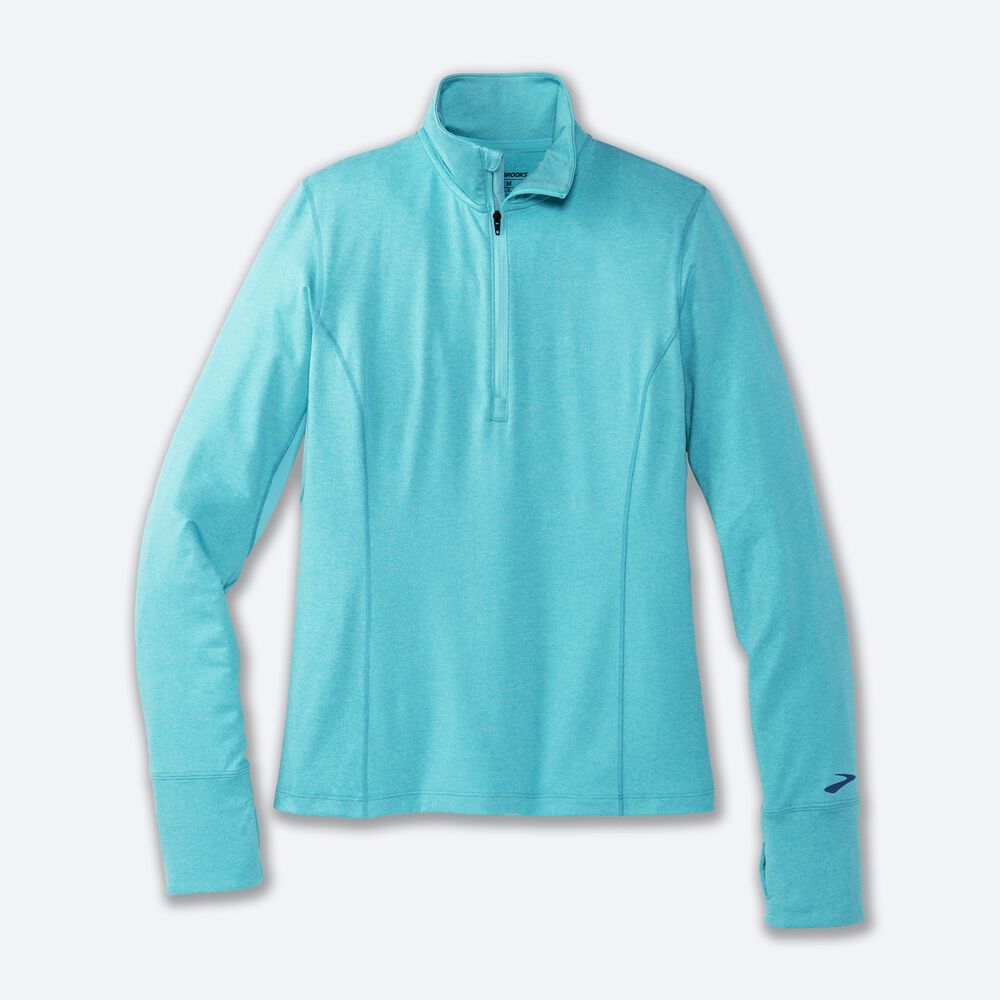 Brooks Dash 1/2 Zip Jacka Dam Turkos | LWI-817526