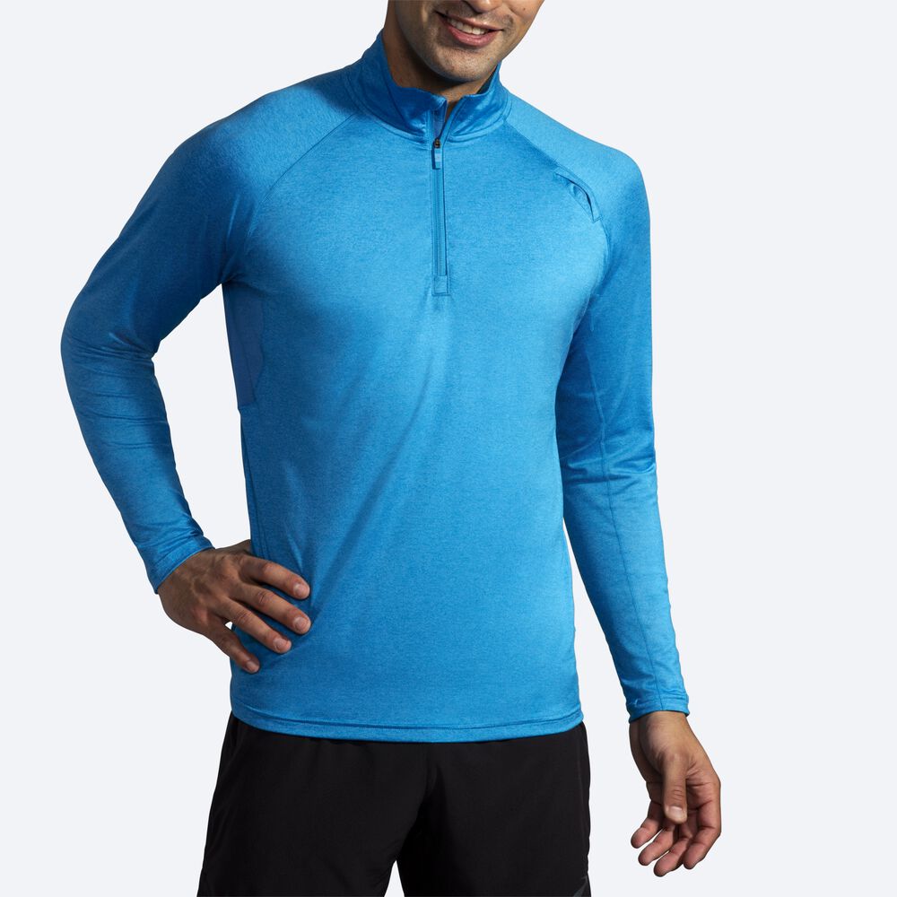 Brooks Dash 1/2 Zip Jacka Herr Blå | ZGT-249173