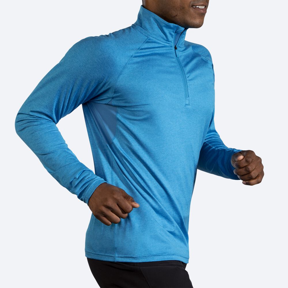 Brooks Dash 1/2 Zip Jacka Herr Blå | ZGT-249173