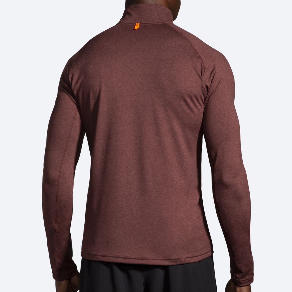 Brooks Dash 1/2 Zip Jacka Herr Choklad | MSB-531904