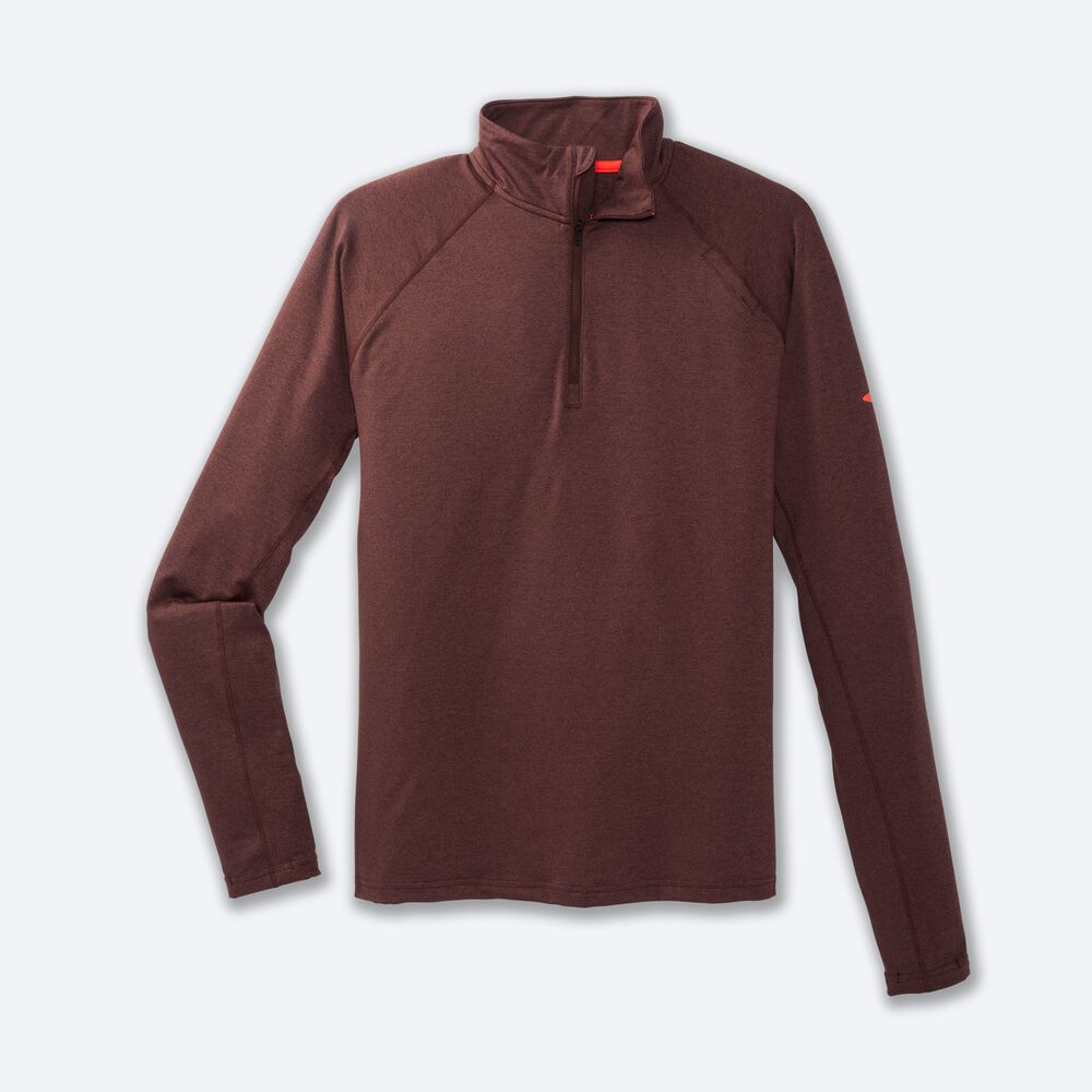 Brooks Dash 1/2 Zip Jacka Herr Choklad | MSB-531904