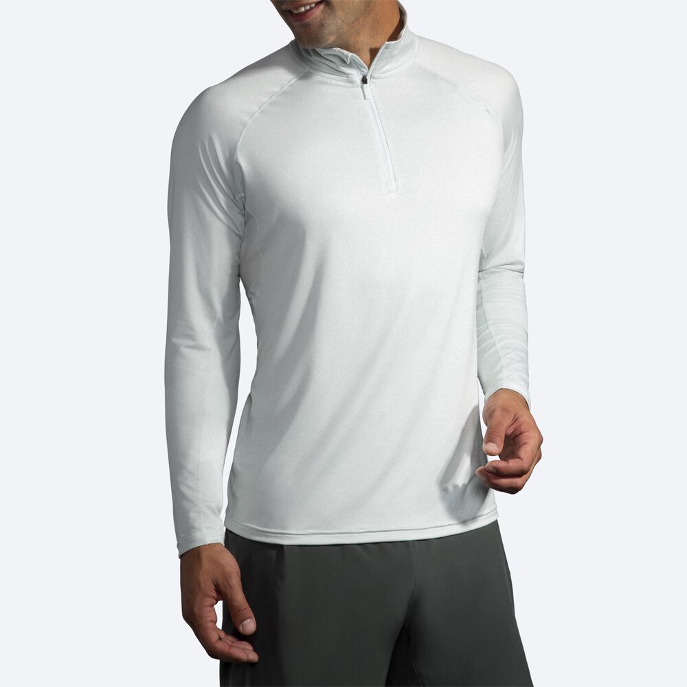 Brooks Dash 1/2 Zip Jacka Herr Grå | TCF-729816