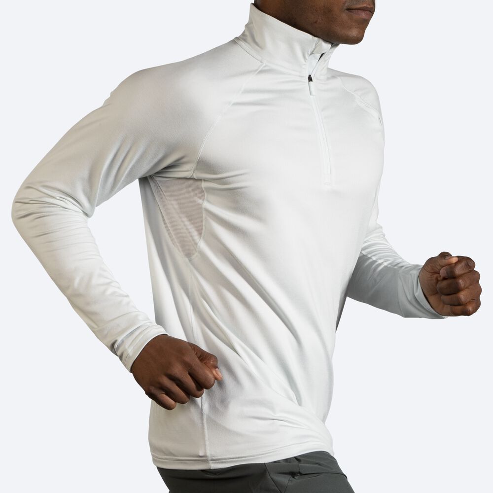 Brooks Dash 1/2 Zip Jacka Herr Grå | TCF-729816