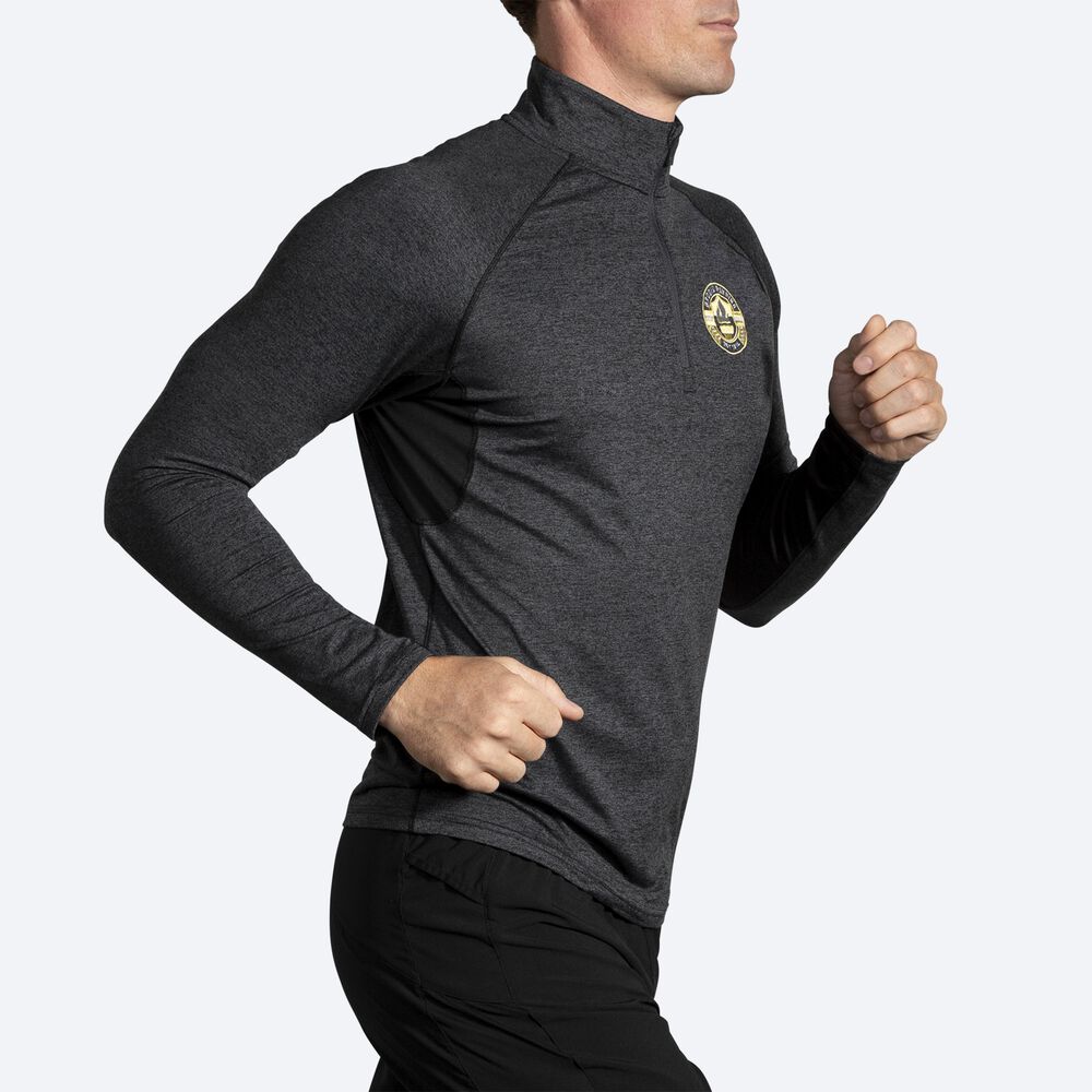 Brooks Dash 1/2 Zip Jacka Herr Grå | XQU-108642