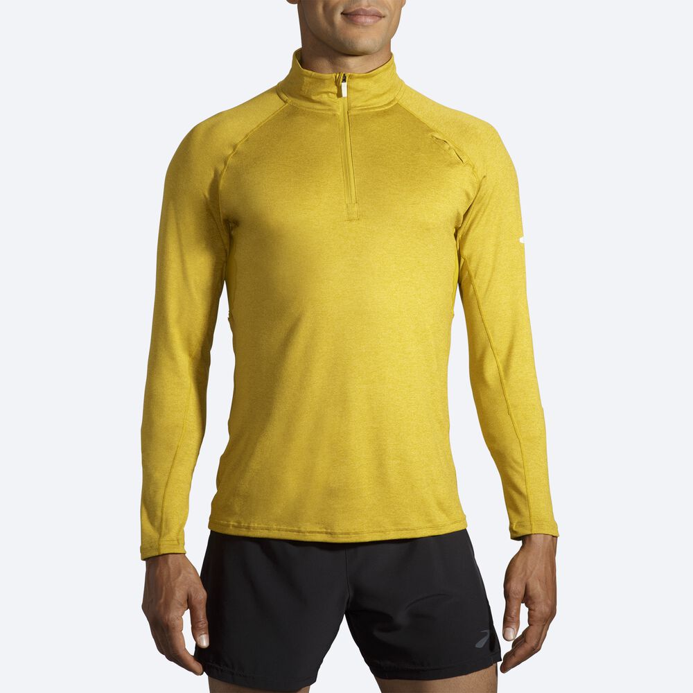 Brooks Dash 1/2 Zip Jacka Herr Guld | CDF-675432