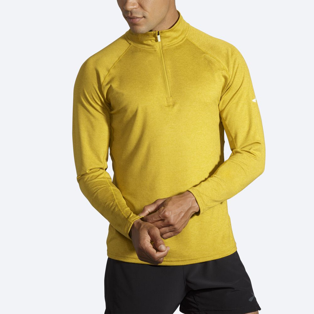 Brooks Dash 1/2 Zip Jacka Herr Guld | CDF-675432