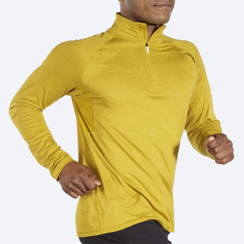 Brooks Dash 1/2 Zip Jacka Herr Guld | CDF-675432