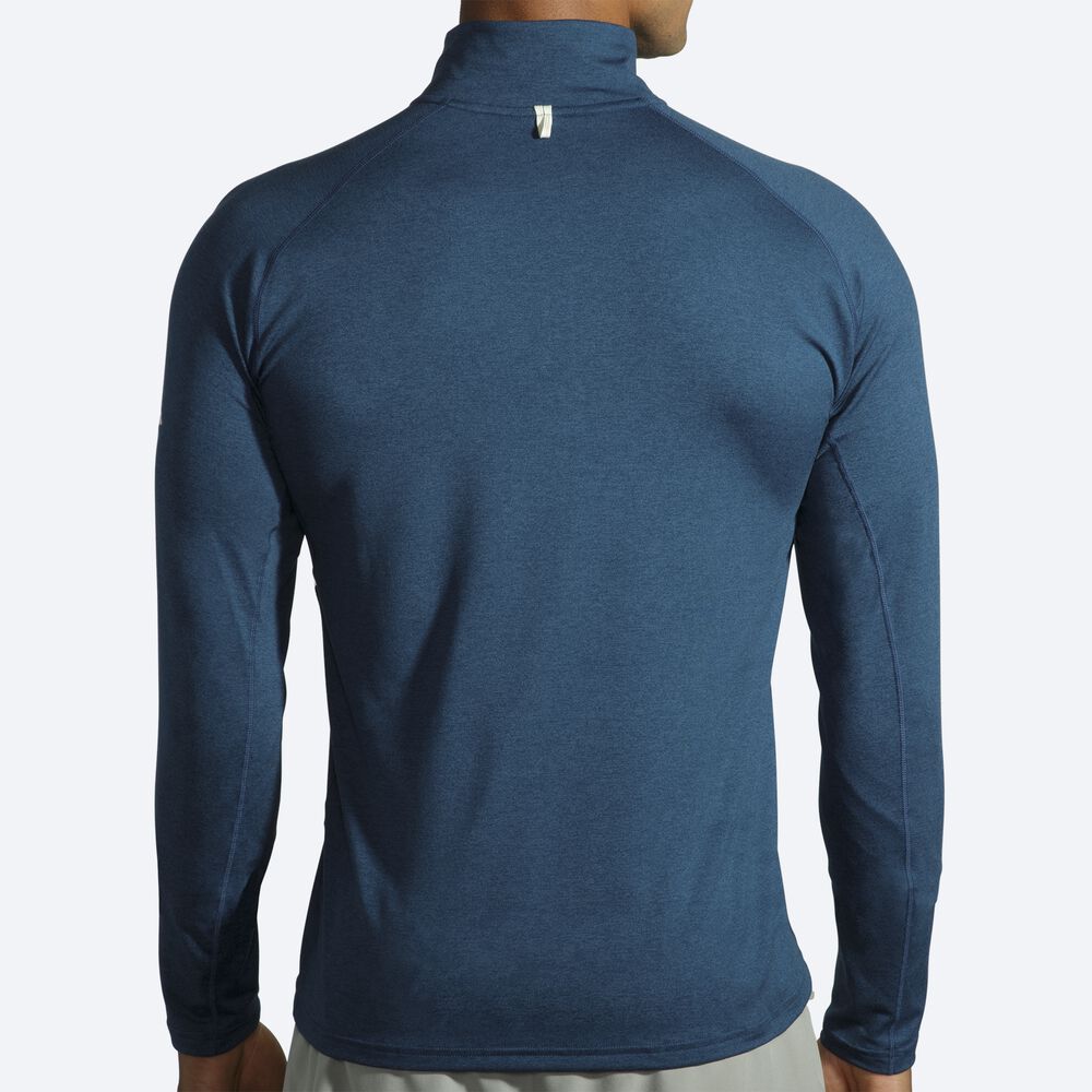 Brooks Dash 1/2 Zip Jacka Herr Indigo | PDQ-942657