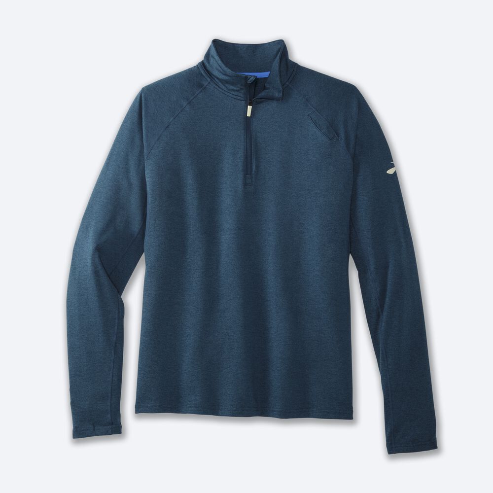 Brooks Dash 1/2 Zip Jacka Herr Indigo | PDQ-942657