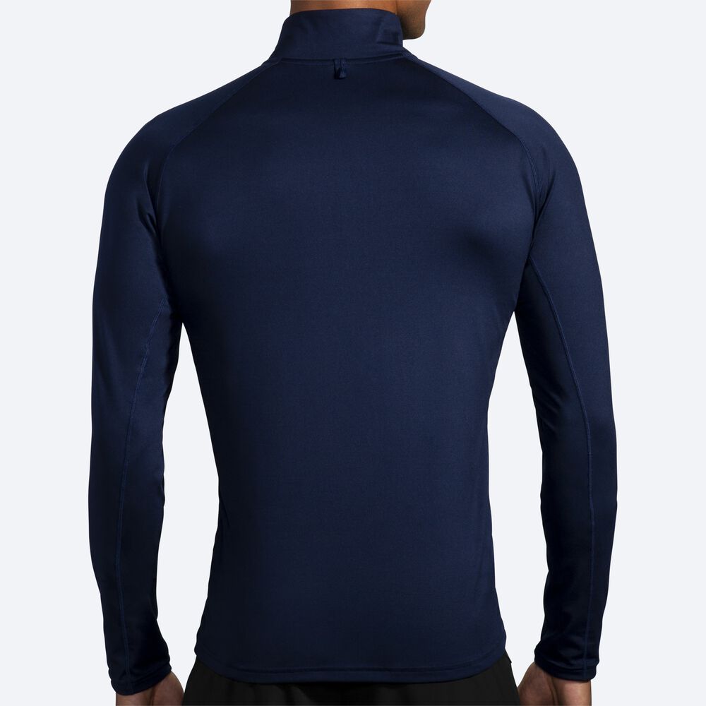 Brooks Dash 1/2 Zip Jacka Herr Marinblå | GVQ-081243