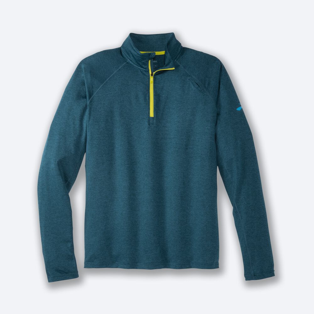 Brooks Dash 1/2 Zip Jacka Herr MörkGröna | POG-409285