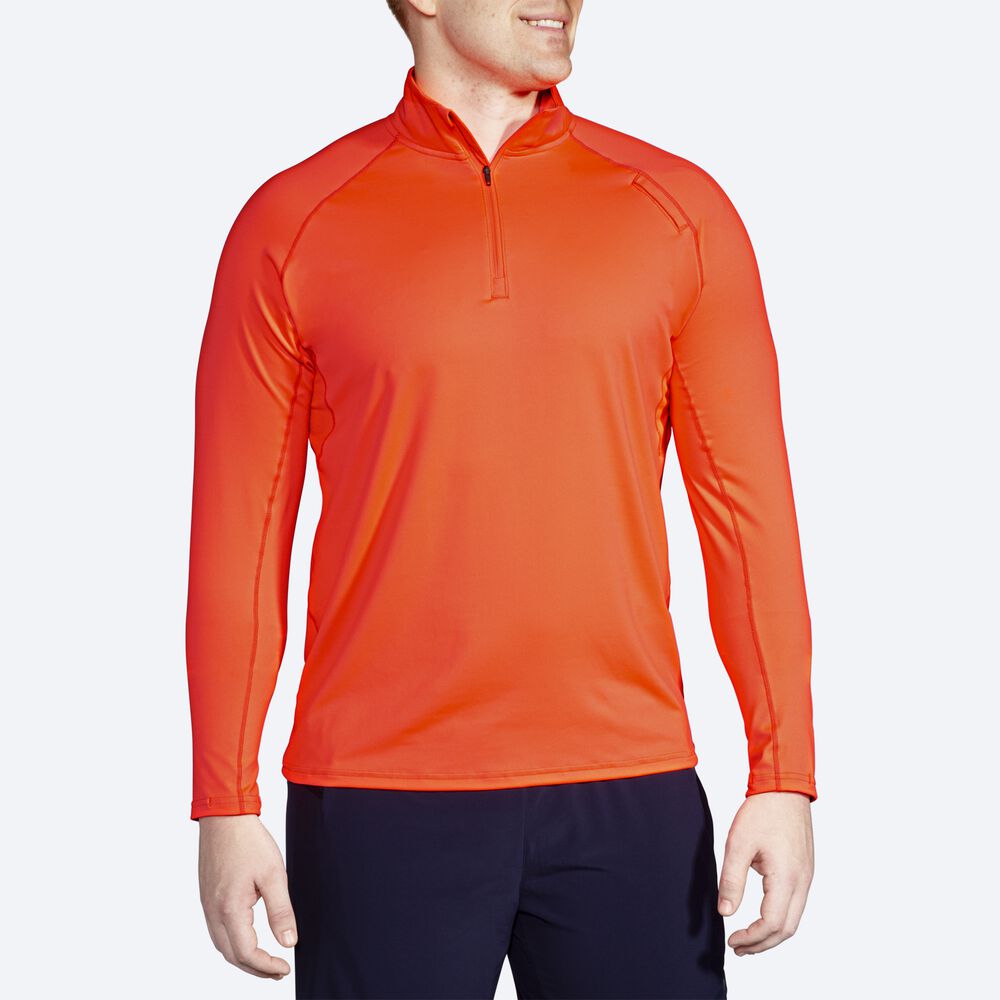 Brooks Dash 1/2 Zip Jacka Herr Orange | REY-849761