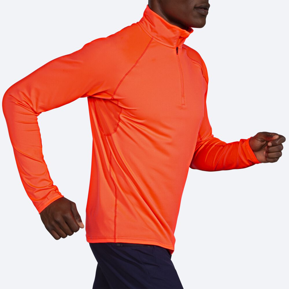 Brooks Dash 1/2 Zip Jacka Herr Orange | REY-849761