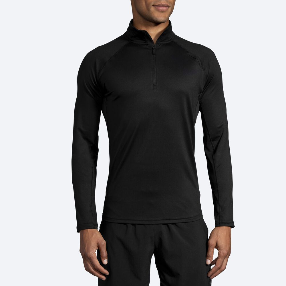 Brooks Dash 1/2 Zip Jacka Herr Svarta | GPW-905728