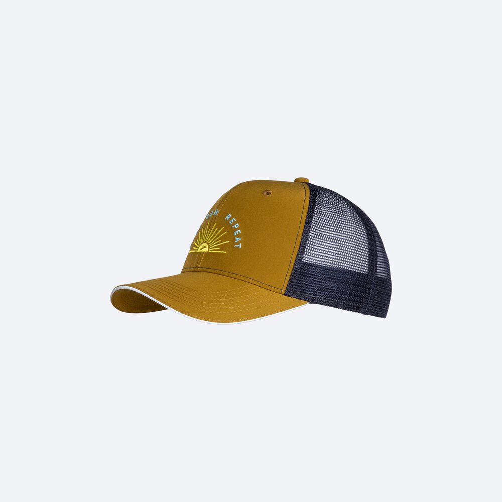 Brooks Discovery Trucker Hatt Dam Olivgröna/Marinblå | XJN-658370