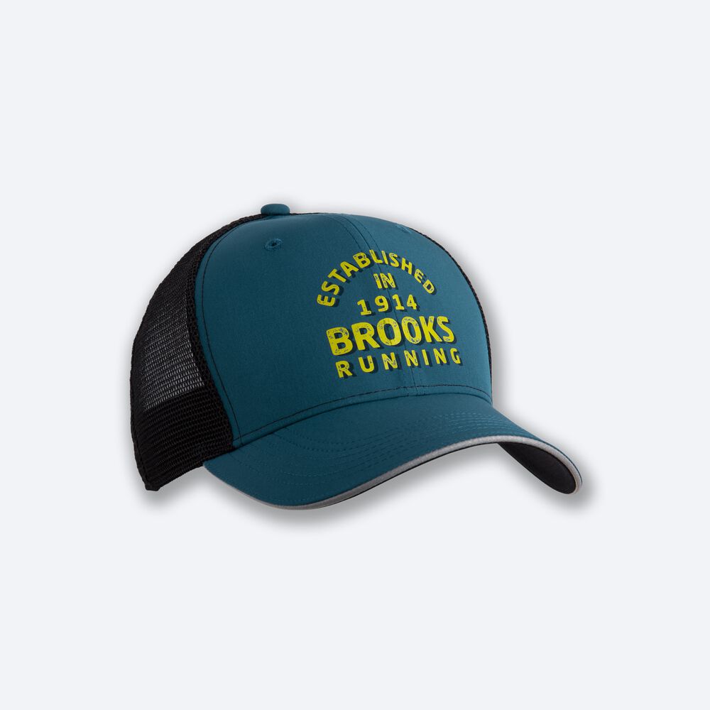 Brooks Discovery Trucker Hatt Herr MörkGröna | NIT-473021