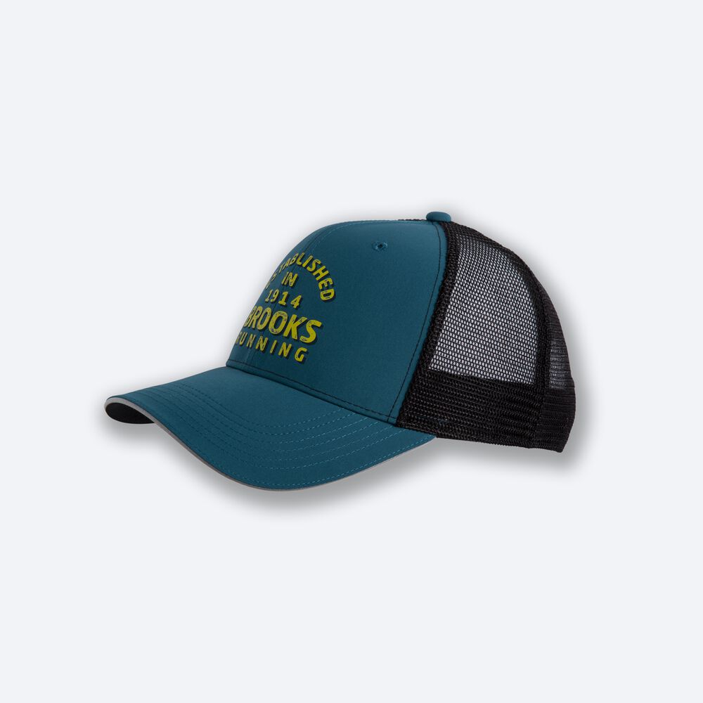 Brooks Discovery Trucker Hatt Herr MörkGröna | NIT-473021