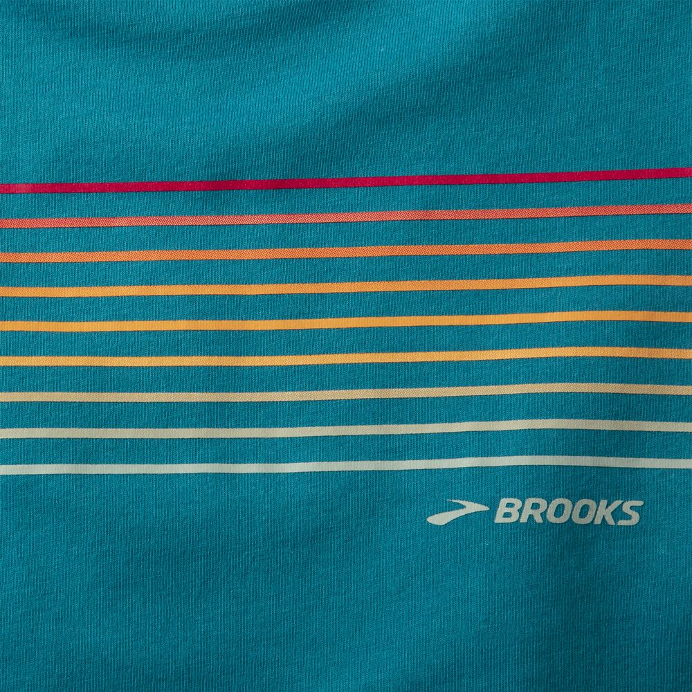 Brooks Distance Long Sleeve 2.0 T-shirt Dam Randig | FTJ-682519