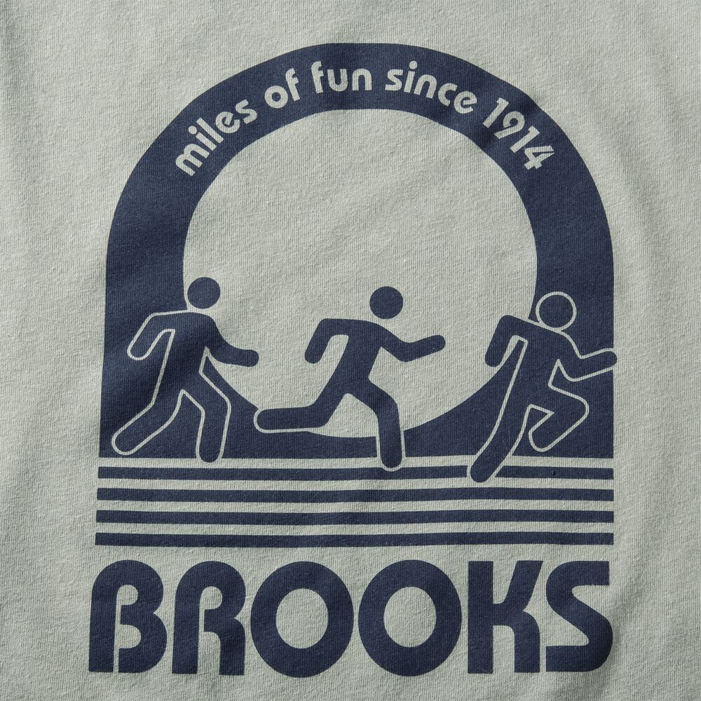 Brooks Distance Long Sleeve 2.0 T-shirt Herr Gröna | SOU-310697