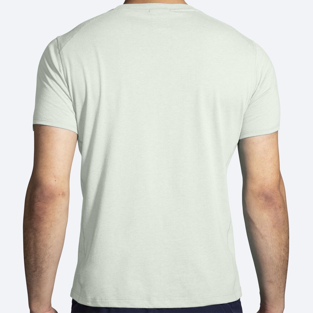 Brooks Distance Short Sleeve 2.0 T-shirt Herr Mist | BLI-802693