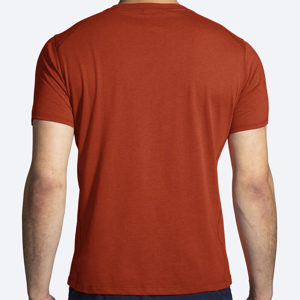 Brooks Distance Short Sleeve 2.0 T-shirt Herr Röda | BMN-960472