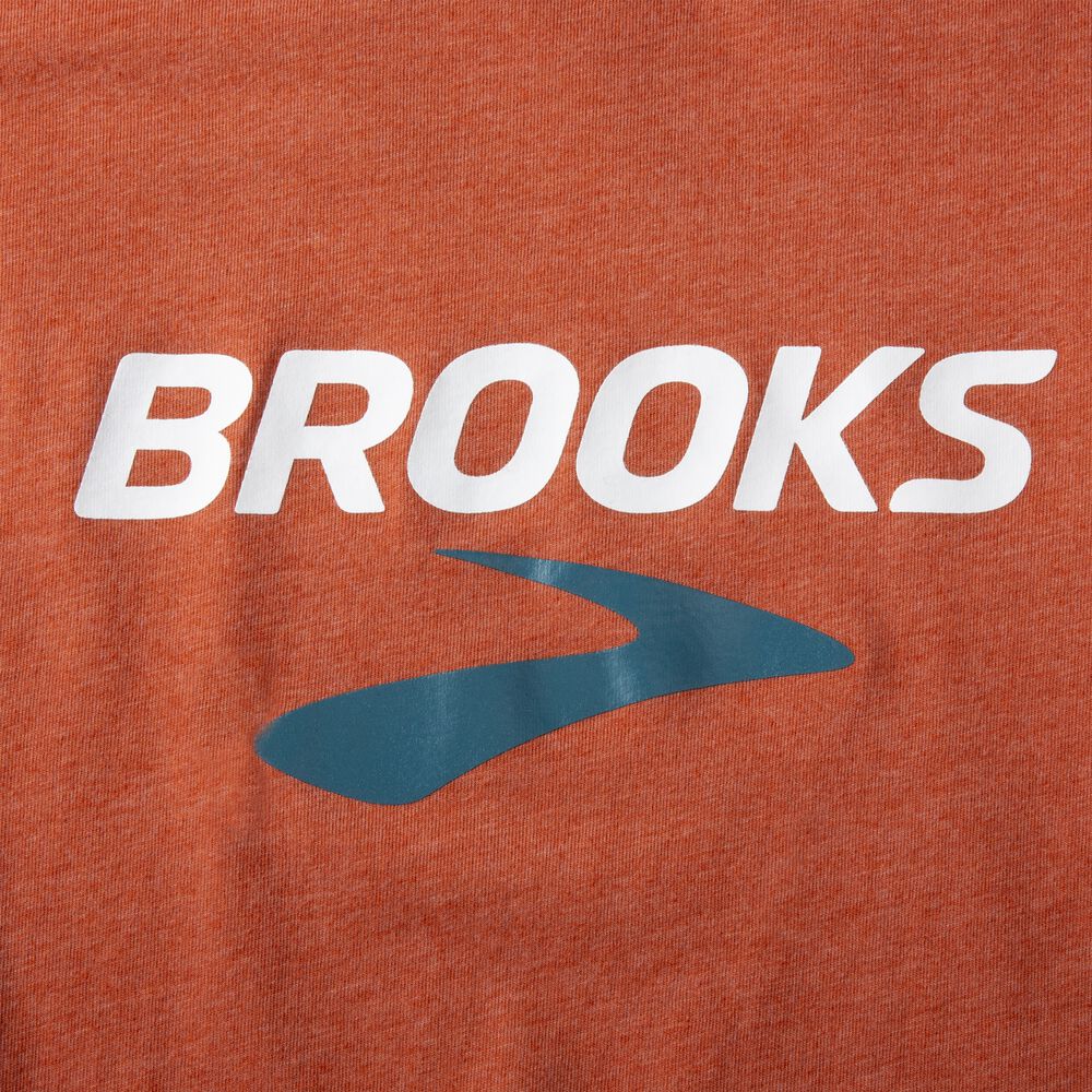 Brooks Distance Short Sleeve 2.0 T-shirt Herr Röda | BMN-960472