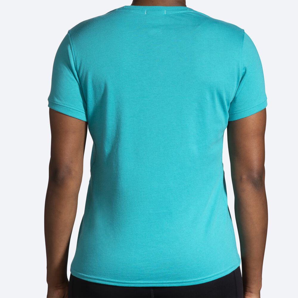 Brooks Distance Short Sleeve 2.0 T-shirt Dam Gröna | ERW-541839